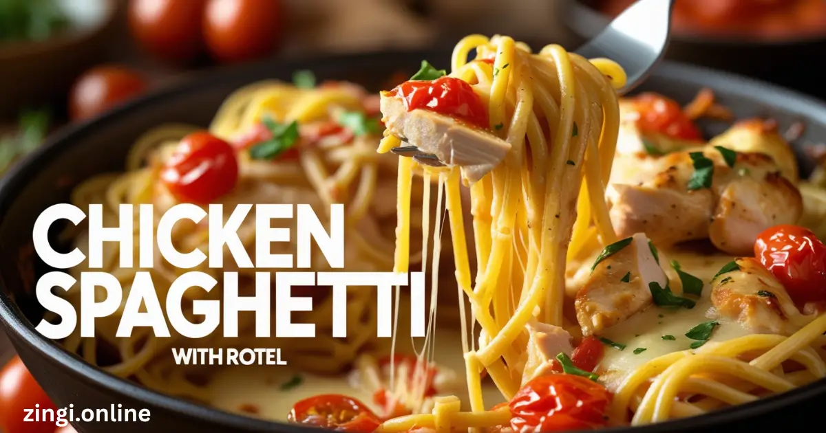 Chicken Spaghetti Recipe with Rotel